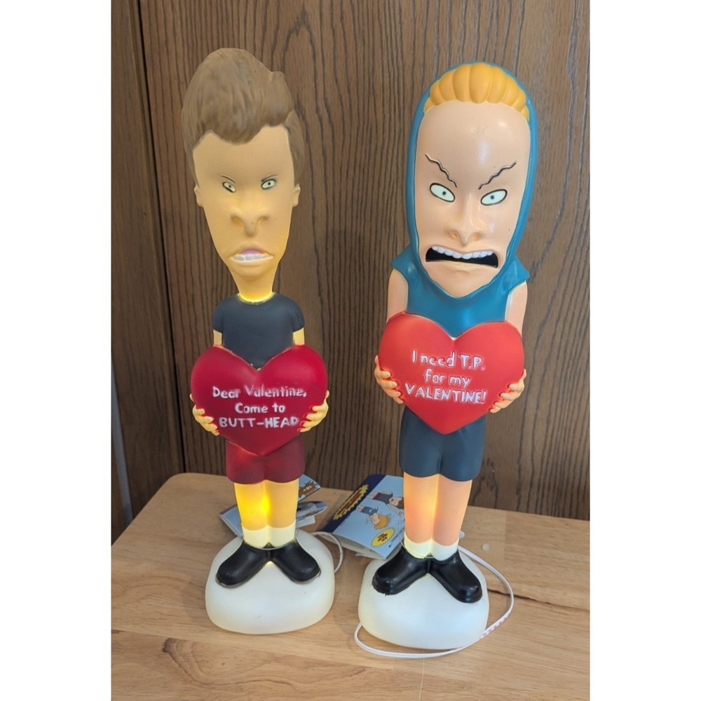 Beavis and Butthead Blowmolds Valentine's Day‎ NWT 2026 Lighted Holiday Decor